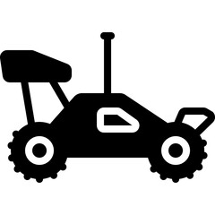 vintage tractor isolated on white