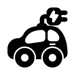 Charge car silhouette