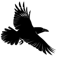crow silhouette vector