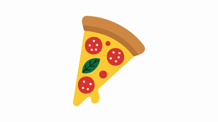 A slice of pepperoni pizza with melted cheese.