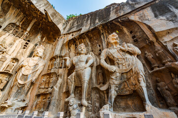 Statue of Longmen Grottoes in Luoyang, Henan