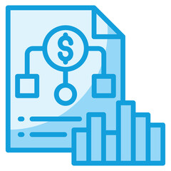 Investment Portfolio Icon Element For Design