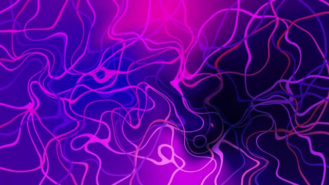 Seamless Japanese Kintsugi Wave Purple Gradient Pattern Animation