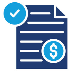 Invoice Icon Element For Design