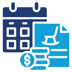 Retirement Plan Icon Element For Design
