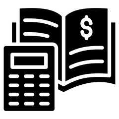 Accounting Ledger Icon Element For Design