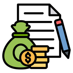 Loan Management Icon Element For Design