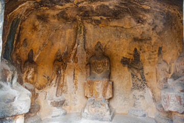 Statue of Longmen Grottoes in Luoyang, Henan