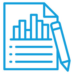 Financial Report Icon Element For Design