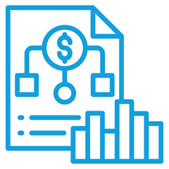 Investment Portfolio Icon Element For Design