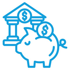 Savings Icon Element For Design