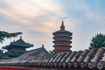 Wenfeng Pagoda of Tianning Temple in Anyang City, Henan Province