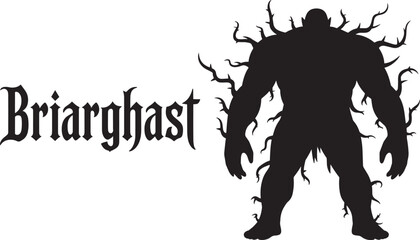 Briarghast Monster Silhouette Character Creature Silhouette Vector Art
