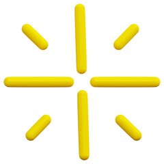 3D Sparkle Star Icon