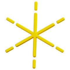 3D Sparkle Star Icon