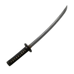 Samurai Sword Katana Isolated on White Background