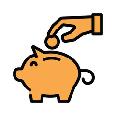 Piggy Bank icon design vector