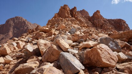 Rocky mountain slope