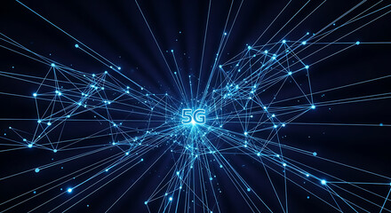 Vector Fly Flying Through the 5G Network of the Future with Connected Nodes and Data Streams