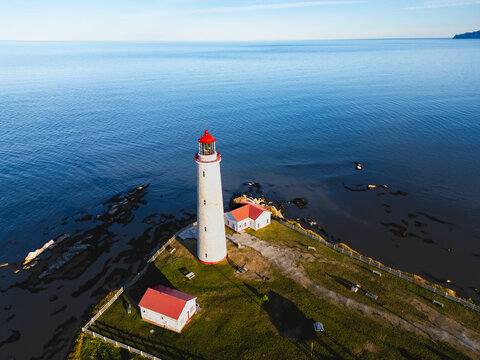 Phare de Cap-des-Rosiers Lighthouse on the Gasp&eacute; Coast, Quebec, Canada
