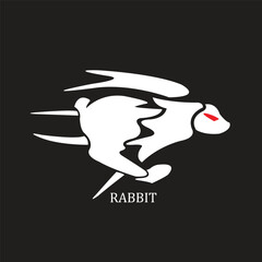 vector illustration of a rabbit