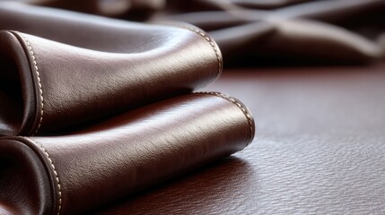 Luxury Dark Brown Leather Abstract Background Texture with Silver Glitter Glimmering Surface Macro Photography for Premium Appearance