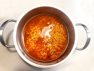 A picture of Korean ramen
