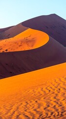 Sunrise over a vibrant dune