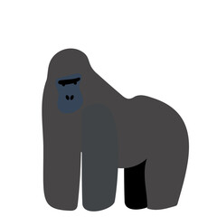 シンプルなゴリラのイラスト
