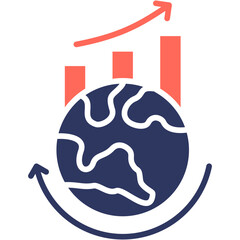 Global Markets glyph color icon