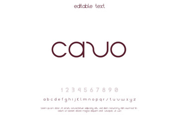 Modern cavo logo with abstract design on white background