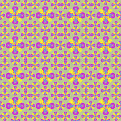 Colorful Abstract Seamless Floral Pattern