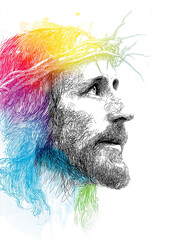 jesus., silhouette, cross, jesus christ, easter, golgotha, golgotha ​​hill, advent, christmas, lent, ordinary time, jesus' death, crown of thorns, jesus' face, jesus' crown of thorns, jesus' cross