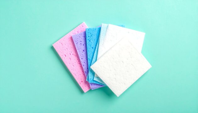 Colorful Cleaning Sponges.