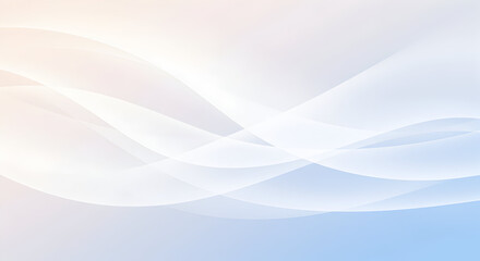 Naklejka premium Calming Abstract Background With Flowing Waves In Soft Pastel Colors Creating Tranquil Atmosphere
