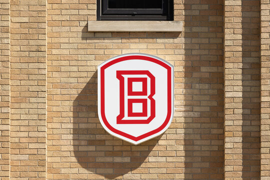 Peoria, IL, USA - September 11, 2025: Bradley University is a private university in Peoria, IL that was founded in 1897. 
