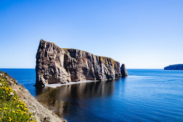 Fototapeta premium Percé Waterfront and Coastal Village, Gaspésie, Quebec, Canada