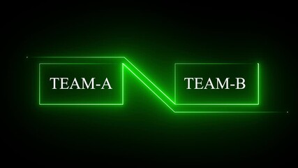 Versus Animation, Vs text green color fire Animation, versus match Animation. VS versus bars neon animated versus vs bars neon line animation on background. - Powered by Adobe
