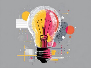 A diverse team of professionals engages in a collaborative business meeting, with a presenter explaining data on a screen in a modern flat illustration style.