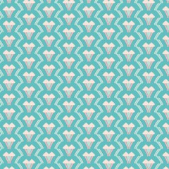 Patterned wallpaper in geometric art deco style