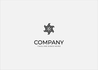 Abstract geometric star pattern mandala tribal symbol hexagon shape optical illusion symmetry modern design vector illustration decorative art.