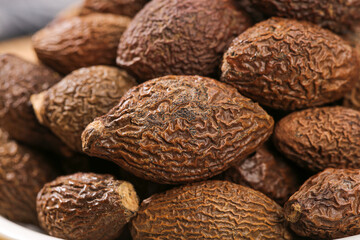 Dried Chinese Medicinal Herbs Close-up - Traditional Medicine and Health Tea Ingredients