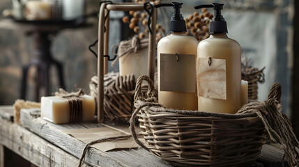 eco-friendly glamping amenities mockup