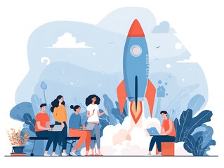 Healthy Lifestyle Related Modern Flat Design, Vector Illustration