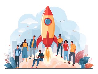 Healthy Lifestyle Related Modern Flat Design, Vector Illustration