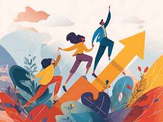 Healthy Lifestyle Related Modern Flat Design, Vector Illustration