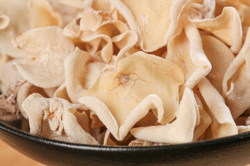 White Wood Ear Mushrooms Dried Asian Specialty Cooking Ingredient