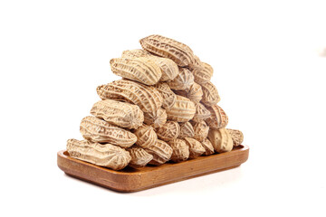 Raw Peanuts in Shells on Wooden Plate - Yunnan Selenium-Enriched Variety Detail
