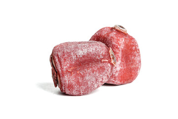 Dried Persimmons from Fuping Shaanxi China Sweet Preserved Fruit White Background