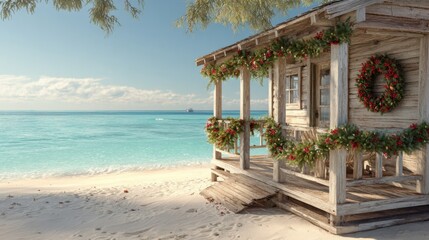 A Snug Christmas Getaway in a Beachfront Hut